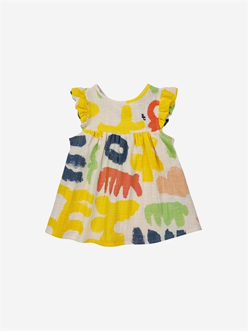 Bobo Choses Baby Carnival All Over Ruffle Woven Dress Offwhite